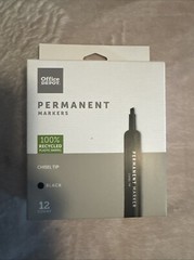 Permanent Markers Office Depot Permanent Markers Color BLACK 12 Count