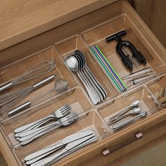 12 Piece Clear Drawer Organizer Set, 3 Sizes Bathroom Vanity Organizer Trays …