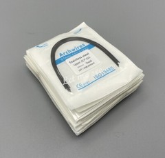 Dental Orthodontic Arch Wire Stainless Steel Round Rectangular Ovoid / Natural