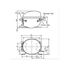 NUT70NR Compressor For Commercial Refrigerator&Freezer ETL Listed