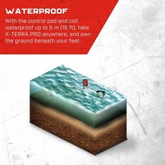 MINELAB X-Terra PRO Waterproof Treasure Metal Detector for Adults (3 Detect Mode