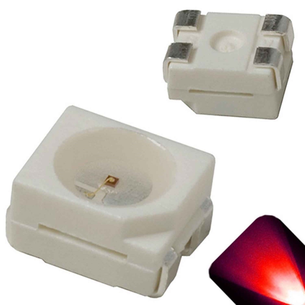 10 x LED PLCC4 1210 3528 Red SMD LEDs Light Super Ultra Bright Light Car PLCC-4