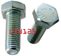 (1Pc) M12 – 1.75 x 90 mm(FT) DIN 933 Class 8.8 Hex Cap Screw (Bolt) Zinc