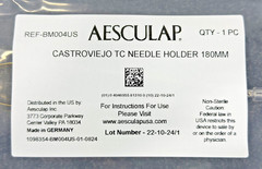 Aesculap Castroviejo TC Needle Holder 180mm