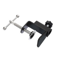 0.47″ Mount Dia. Universal C-Clamp Table Lamp Mic Arm Desk Clamp, Black