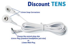 TENS Lead Wires – Two Snap Connectors – Quantity: 2