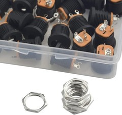 20 Pcs Dc Power Jack 5.5Mm X 2.1Mm 3 Pin Female Dc Barrel Jack Panel