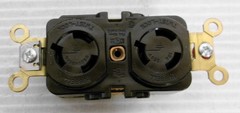 Hubbell HBL4550 Twist Locking Duplex Receptacle 15A 250V 2P 3Wire (Lot of 2)