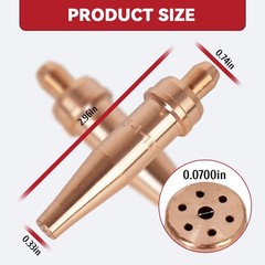 31101 Acetylene Cutting Torch Tips Fits VStyle Heavy Duty Torch 2 PCS