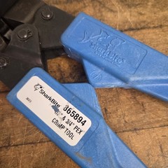 New SharkBite 865894 PEX Crimp Tool 1/2+3/4″ Copper Rings w/ Go/No-Go Gauge