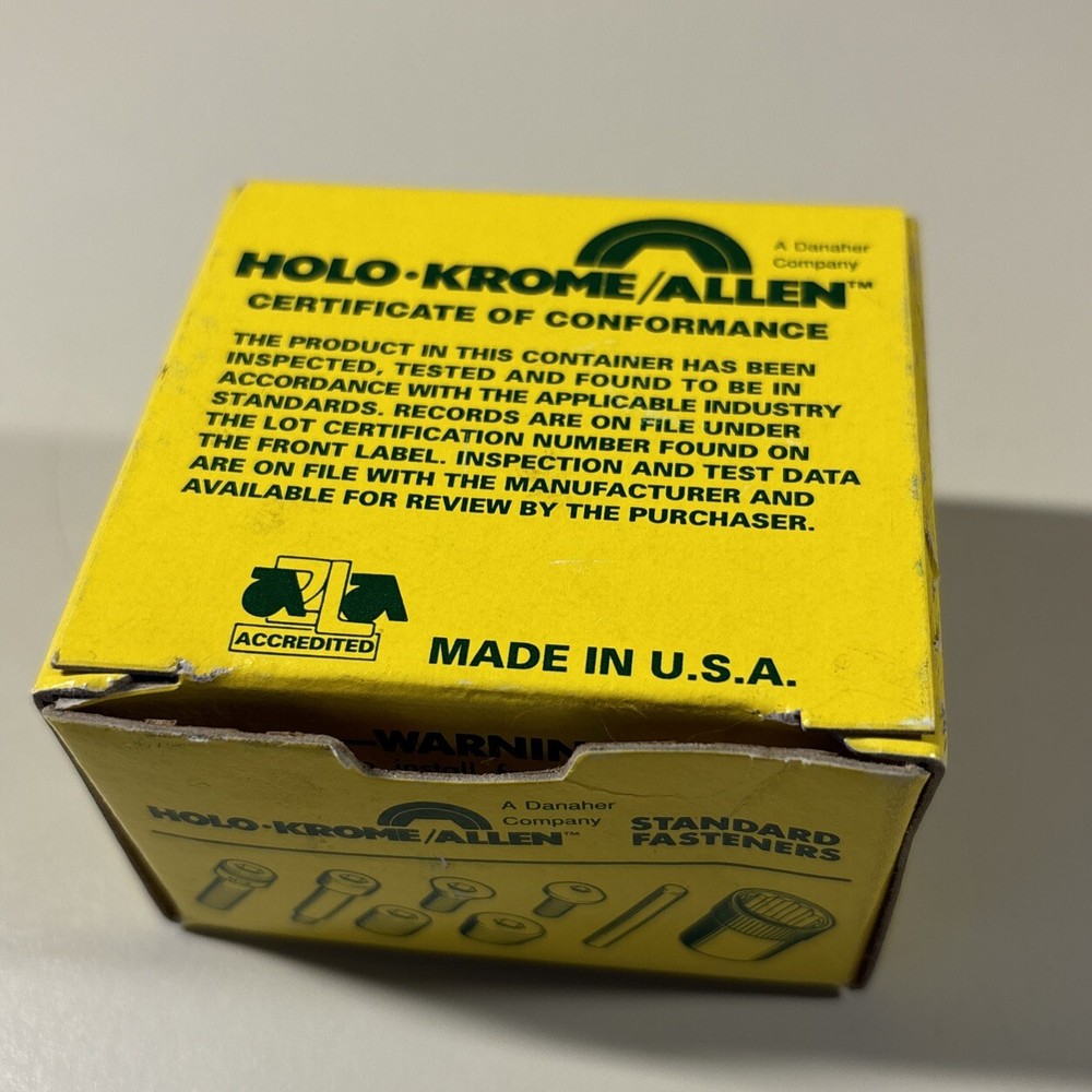 Holo-Krome 1/4-20×3/8” Socket Button Head Cap Screws Black 64040 New 100ct