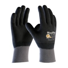 PIP 34-846 ATG MaxiFlex Micro Foam Nitrile Grip WORK GLOVES Dotted Palms 12 PR