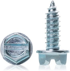 2000 Pack Zinc Plated License Plate Screws #14 x 3/4
