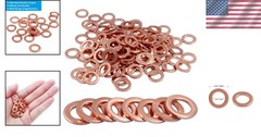 120Pcs M6 Copper Flat Washers – Superior Sealing Solution for Professionals