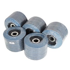100 Piece 4-1/2 In x 7/8 In T29 80 Grit Premium Zirconia Flap Sanding Discs