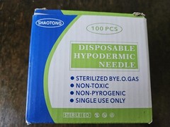 30 Gauge 1/2 Inch Needle with Caps, Sterile Disposable Luer Lock 30G inch