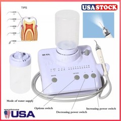 For Cavitron Dental Ultrasonic Scaler fit EMS + LED Handpiece+5 Tips+2 Bottles