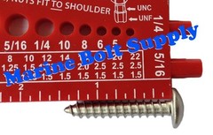 Screw Bolt Nut Thread Measure Gauge Size Checker (Standard & Metric) Color:Green