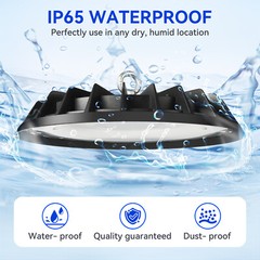 200W UFO LED High Bay Light, Commercial Bay Lighting for Factory Warehouse Shop