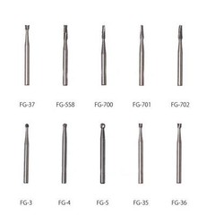 10-100pcs Dental Round Carbide Steel FG Drills Burs for High Speed Handpiece