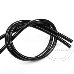 Black Silicone Tube Hose ID 0.5mm-60mm × OD 1mm-68mm Soft Rubber Pipe