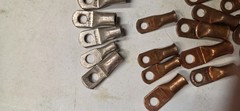 Pure Copper-Silver coated Ring Crimp Connector Wire Cable Lug Ring Style Lot