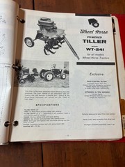 1958-1964 Wheel Horse Dealer Service Manual & Parts Catalog RJ58 701 702 854 603