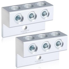 Blulu 4 Pack Dual Aluminum Ground Lug for 1/0 Gauge Wire