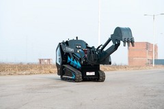 TYPHON Single Arm Backhoe Attachment for Mini Skid Steer STOMP X1300 & STOMP 509