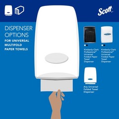 Scott® Professional Universal Multifold Paper Towels, Bulk (01804), Absorbe