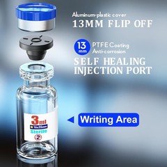 Medical-Grade Sterile Glass Vials with Flip Off Cap – 10 Vials, 3ml Each