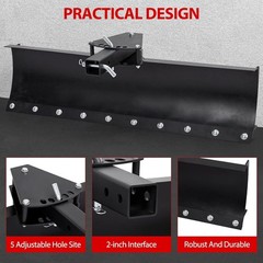 42″ 3-Position ATV/UTV Scrape Blade Adjustable 5 Angles Fits 2″ Hitch Receivers