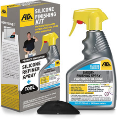 – Silicone Finishing Kit with Smoothing Spray, Caulk Tool Included, 24Oz