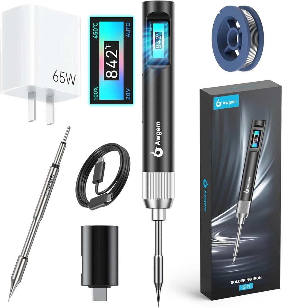 NEW Soldering Iron Kit, 100W Portable Soldering Iron Kit With C245I Tip