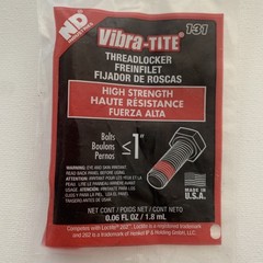 Vibra-Tite High Strength Threadlocker (0.06 Fl Oz) 131 NEW