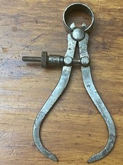 Lot Of 2 Vintage J. Stevens A & T Co. Outside Caliper & Starrett Inside Caliper