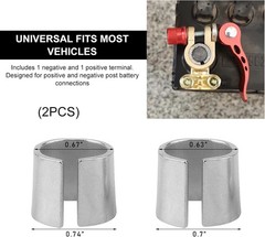 Lead Battery Terminal Spacers for Easy Installation – 2-Piece Set for Cars & RVs