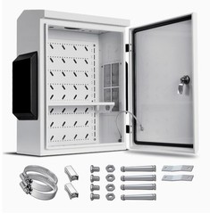 Outdoor Electrical Box, Cold-Rolled Steel Plate, Aluminum Beam, 19.6x 15.7x 7.9