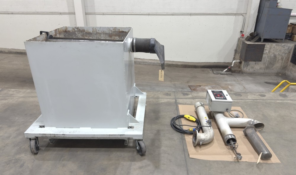 OMAX VS-SRS Variable Speed Solids Removal System w/0.75 Yard Hopper – LMC #51719