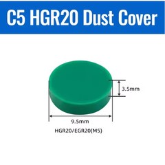 100Pcs New Guide Dust Protector Cap Cover Linear Rail HGR20 GREEN C5