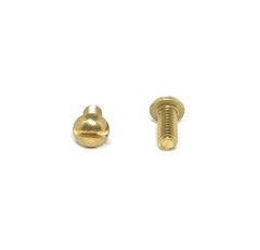 (100) 8-32×3/8 Brass Slotted Round Head Machine Screws #8-32 – Solid Brass