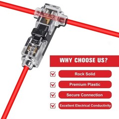 10/20/30PCS T-Tap Wire Connectors Quick Solderless Low Voltage Wire Splice Kit