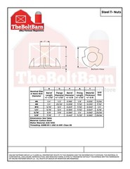 5/16″-18 Steel 3 Prong T Nuts Tee Zinc Plated Coarse Thread (Pick Quantity)