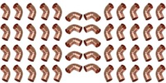 Copper Pipe Fittings 90 Degree Elbow 1/2″ Inch – Lot of 50
