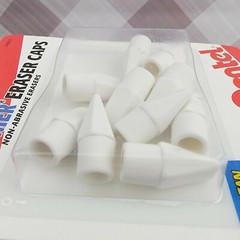 4 PENTEL Hi-Polymer Eraser Caps (10ct) Non Abrasive School Art Craft Latex Free