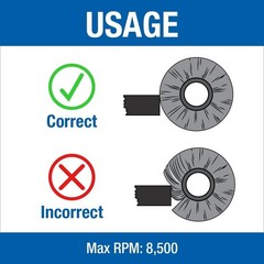 Abrasive Knot Wire Wheel 8 Inch Carbon Steel Heavy Duty for Metal Surface