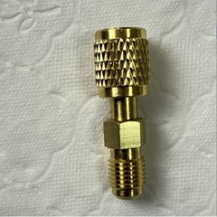 R32 R454B Refrigerant Adapter 1/4″ Female, 1/4″ Male For R32/R454B Split System