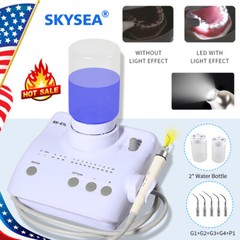 LED Dental Ultrasonic Scaler Handpiece 2*Bottles Fit Cavitron EMS Woodpecker