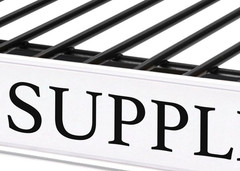 Uline S-14462 Snap-On Label Holder 6 X 1 1/4 Inch with Paper Inserts 25/Pack
