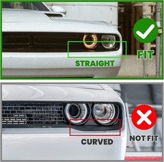 Front Grille Reinforcement Compatible with 2015-2023 Dodge Challenger